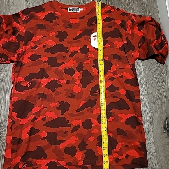 A Bathing Ape Men's Red Camo Mens Large T Shirt - Picture 6 of 7